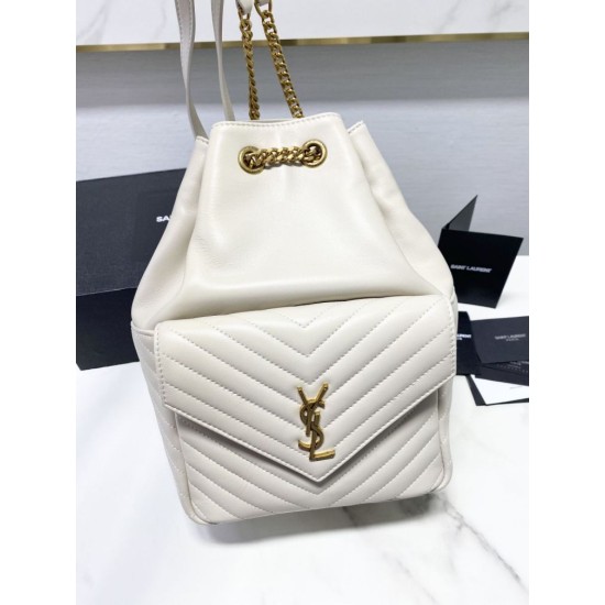 Replica YSL Saint Laurent Joe backpack White
