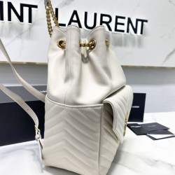 Replica YSL Saint Laurent Joe backpack White