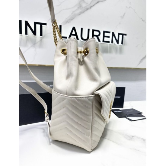 Replica YSL Saint Laurent Joe backpack White
