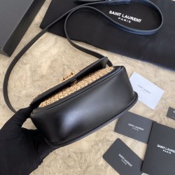 Fake Saint Laurent Kaia Small Satchel Bag Apricot Replica