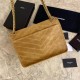 Fake YSL Saint Laurent Niki Medium Quilted Suede Bag Brown Replica