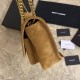 Fake YSL Saint Laurent Niki Medium Quilted Suede Bag Brown Replica