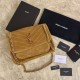 Fake YSL Saint Laurent Niki Medium Quilted Suede Bag Brown Replica