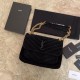 Replica YSL Saint Laurent Niki Medium Quilted Suede Bag Black Replica YSL Saint Laurent Niki Medium Quilted Suede Bag Black