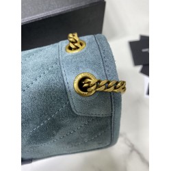 Replica YSL Saint Laurent Niki Medium Quilted Suede Bag Blue Replica YSL Saint Laurent Niki Medium Quilted Suede Bag Blue