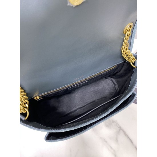 Replica YSL Saint Laurent Niki Medium Quilted Suede Bag Blue Replica YSL Saint Laurent Niki Medium Quilted Suede Bag Blue
