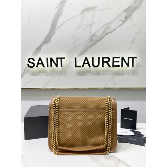 Replica YSL Saint Laurent Niki Medium Crinkled Vintage Suede