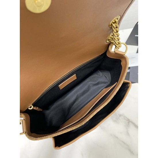 Replica YSL Saint Laurent Niki Medium Crinkled Vintage Suede