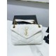 Replica YSL Saint Laurent Puffer Medium Merino-shearling Bag Black