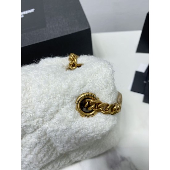 Replica YSL Saint Laurent Puffer Medium Merino-shearling Bag Black