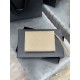 Fake YSL Saint Laurent Monogram Clutch Quilted Grain Dark Beige Replica
