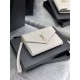 Replica YSL Saint Laurent Monogram Clutch Quilted Grain Beige