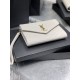 Replica YSL Saint Laurent Monogram Clutch Quilted Grain Beige
