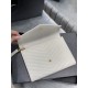 Replica YSL Saint Laurent Monogram Clutch Quilted Grain Beige