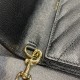 Replica YSL Saint Laurent Monogram Clutch Quilted Grain Black