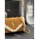 Replica YSL Saint Laurent Envelope Small Bag Suede Shearling