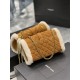 Replica YSL Saint Laurent Envelope Small Bag Suede Shearling