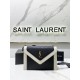 Replica YSL Saint Laurent gaby Satchel Vintage Lambskin Bag Black / White