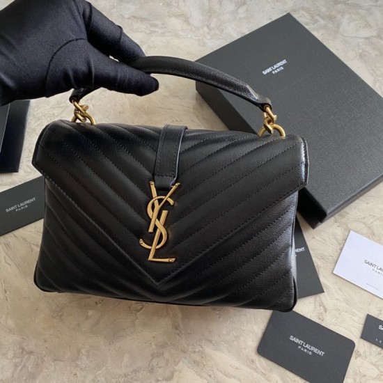Replica YSL Saint Laurent Medium Envelope Kate Chain shoulder Bag Mix Matelasse Black Gold Fake YSL Saint Laurent Medium Envelope Kate Chain shoulder Bag Mix Matelasse Black Gold Replica