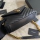 Replica YSL Saint Laurent Medium Envelope Kate Chain shoulder Bag Mix Matelasse Black Gold Fake YSL Saint Laurent Medium Envelope Kate Chain shoulder Bag Mix Matelasse Black Gold Replica