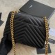 Replica YSL Saint Laurent Medium Envelope Kate Chain shoulder Bag Mix Matelasse Black Gold Fake YSL Saint Laurent Medium Envelope Kate Chain shoulder Bag Mix Matelasse Black Gold Replica