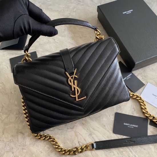 Replica YSL Saint Laurent Medium Envelope Kate Chain shoulder Bag Mix Matelasse Black Gold Fake YSL Saint Laurent Medium Envelope Kate Chain shoulder Bag Mix Matelasse Black Gold Replica