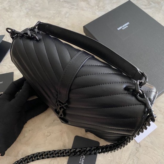 Fake YSL Saint Laurent Medium Envelope Kate Chain shoulder Bag Mix Matelasse Black Replica