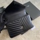 Fake YSL Saint Laurent Medium Envelope Kate Chain shoulder Bag Mix Matelasse Black Replica