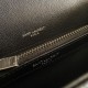 Replica YSL Saint Laurent Medium Envelope Kate Chain shoulder Bag Mix Matelasse Black Silver
