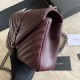 Fake YSL Saint Laurent Medium Envelope Kate Chain shoulder Bag Mix Matelasse Maroon Replica