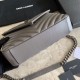 Fake YSL Saint Laurent Medium Envelope Kate Chain shoulder Bag Mix Matelasse Gray Replica