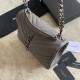 Fake YSL Saint Laurent Medium Envelope Kate Chain shoulder Bag Mix Matelasse Gray Replica