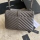 Fake YSL Saint Laurent Medium Envelope Kate Chain shoulder Bag Mix Matelasse Gray Replica