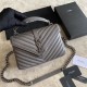 Fake YSL Saint Laurent Medium Envelope Kate Chain shoulder Bag Mix Matelasse Gray Replica