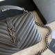 Replica YSL Saint Laurent Medium Envelope Kate Chain shoulder Bag Mix Matelasse Gray