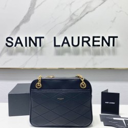 Fake YSL Saint Laurent Le Maillon Small Chain Bag Black Replica