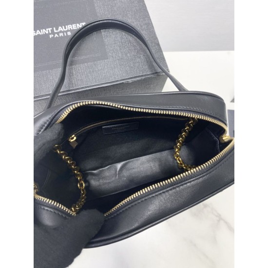 Fake YSL Saint Laurent Le Maillon Small Chain Bag Black Replica