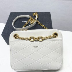 Replica YSL Saint Laurent Le Maillon Small Chain Bag White