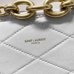 Replica YSL Saint Laurent Le Maillon Small Chain Bag White