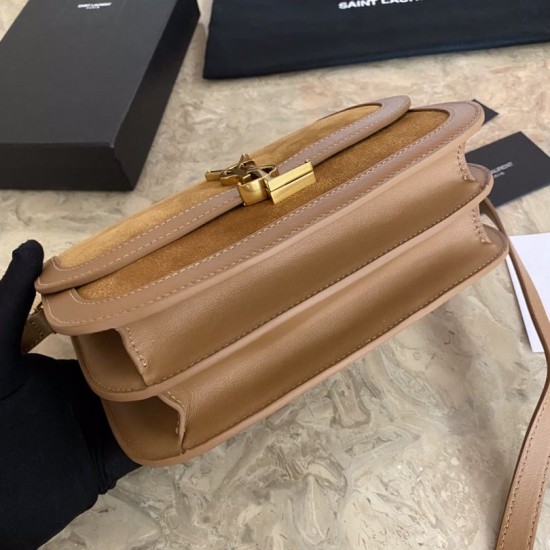 Replica YSL Saint Laurent Solferino Medium Satchel Bag Brown