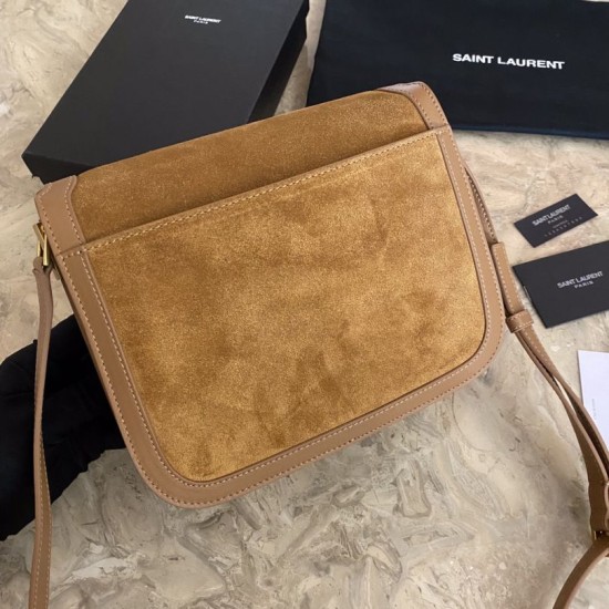 Replica YSL Saint Laurent Solferino Medium Satchel Bag Brown