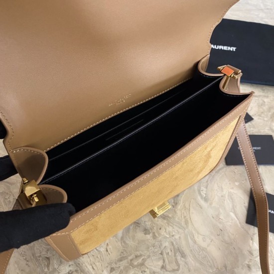 Replica YSL Saint Laurent Solferino Medium Satchel Bag Brown