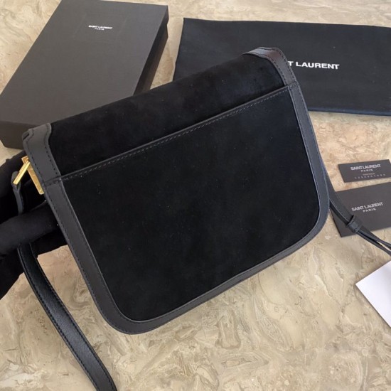 Replica YSL Saint Laurent Solferino Medium Satchel Bag Black