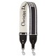 Replica Christian Dior Latte Multicolor Fully Embroidered Strap Black