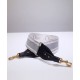 Fake Christian Dior 'Christian Dior' Embroidered Strap Gray Replica