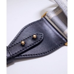 Fake Christian Dior 'Christian Dior' Embroidered Strap Gray Replica