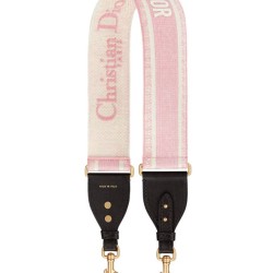 Replica Christian Dior 'Christian Dior' Embroidered Strap Pink