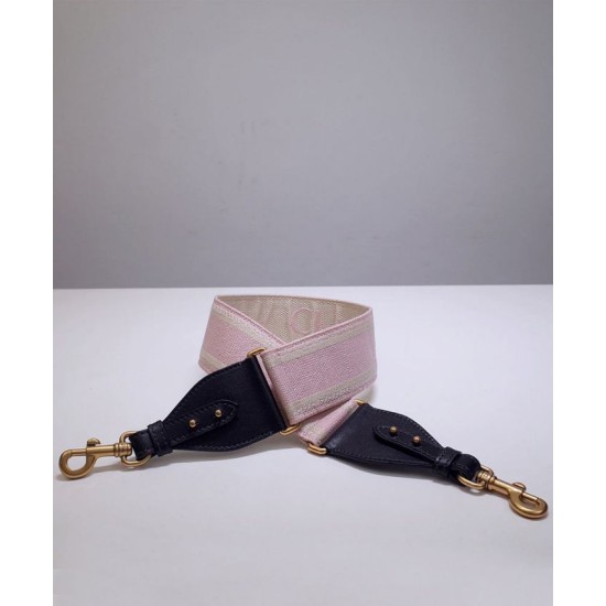 Replica Christian Dior 'Christian Dior' Embroidered Strap Pink
