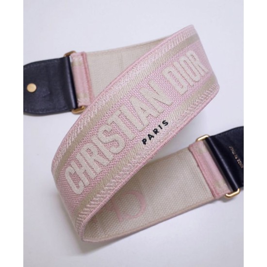 Replica Christian Dior 'Christian Dior' Embroidered Strap Pink