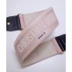 Replica Christian Dior 'Christian Dior' Embroidered Strap Pink